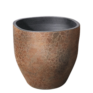 御三泥北欧落地大花盆复古风红陶釉色花瓶绿植种植盆别墅客厅摆件