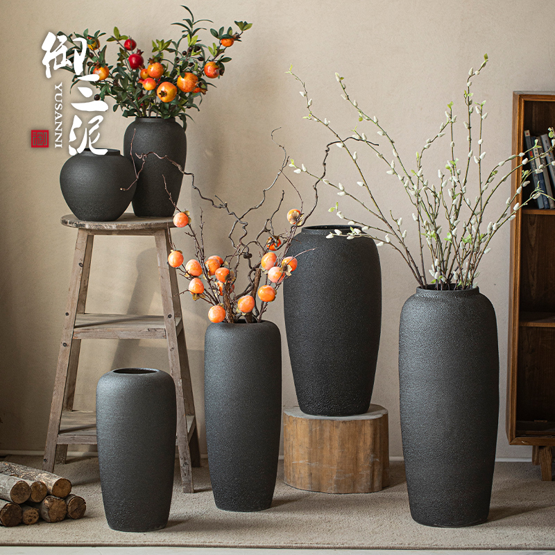 花瓶摆件客厅插花陶瓷仿真花干花