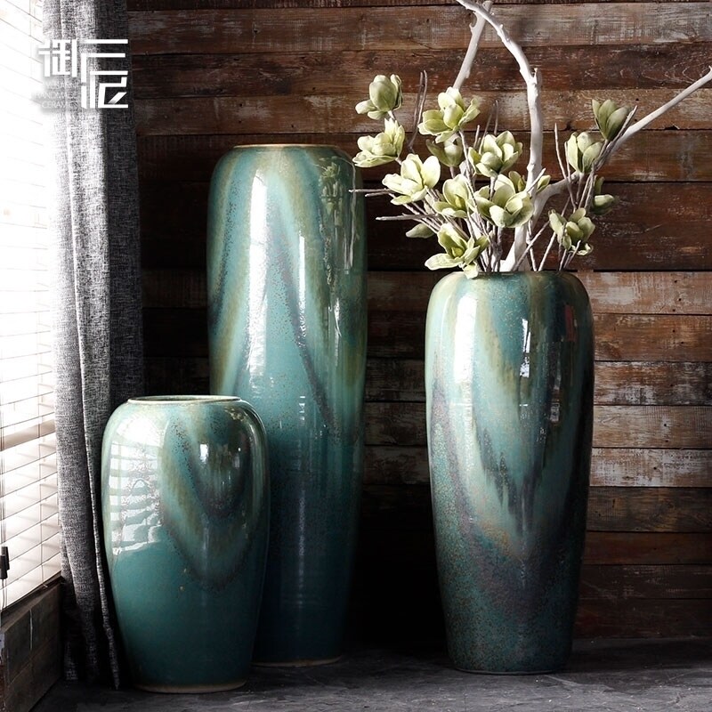 陶瓷花瓶景德镇瓷器简约现代欧式电视柜客厅大号高款落地插花摆件|ruв категории Домашний быт, ваза/цветок/искусственные цветы/моделирование украшения, цветок/ваза, ваза - от Buy2taobao.com для оказания профессиональной услуги покупки агента Taobao