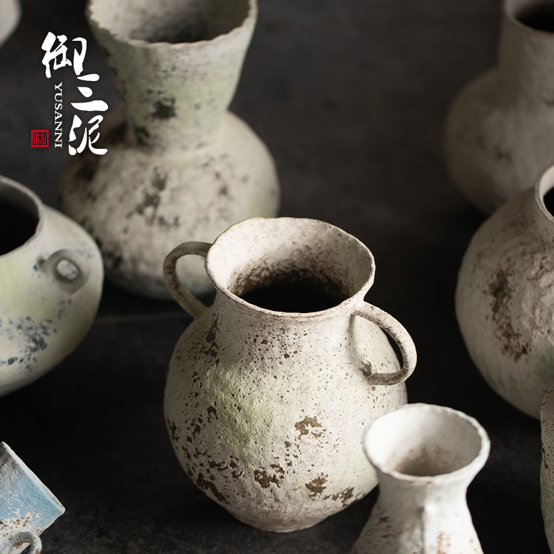 景德镇侘寂风家居民宿插花摆件