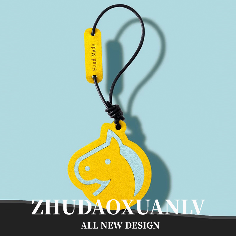 十二生肖马钥匙扣挂件手工真皮车用钥匙扣吊坠挂饰包包挂件礼物