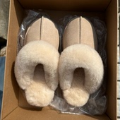 冬季 毛毛拖鞋 女外穿羊皮毛一体包头拖雪地靴松糕一脚蹬懒人棉鞋