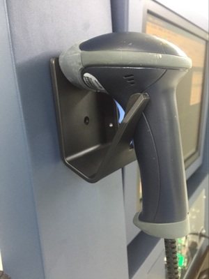 高端扫描枪扫码器通用固定支架托架安装板挂架垂直水平送配件