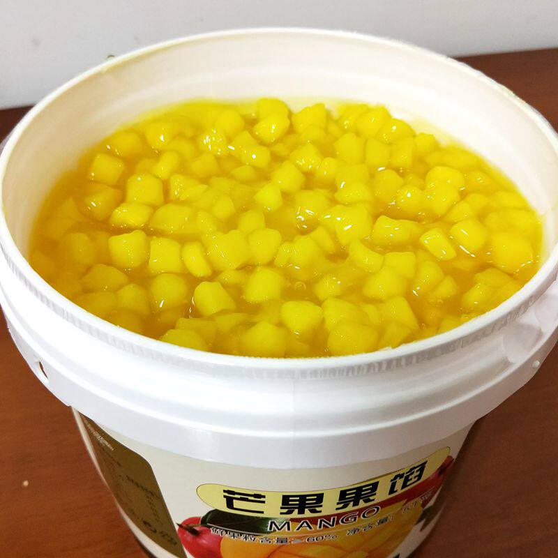 中麦芒果果馅陷果粒酱冰淇淋慕斯蛋糕夹心 装饰烘焙原料5kg水果肉