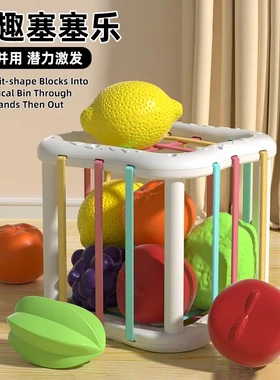 水果塞塞乐儿童手指精细动作婴幼儿抓握训练宝宝蒙特梭利早教玩具