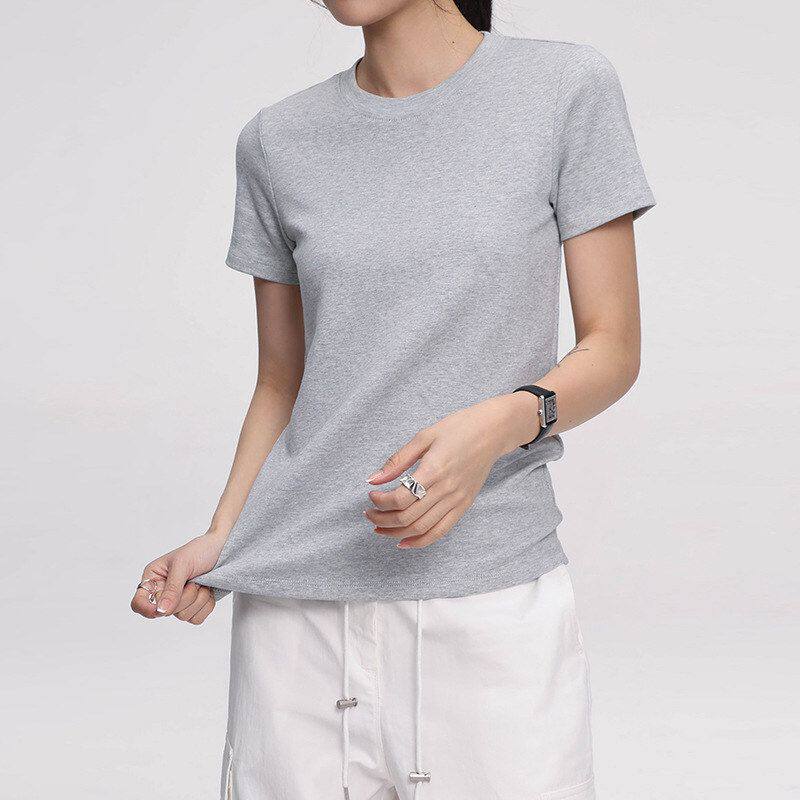罩衫韩系女式休闲短袖t恤 上衣新款十三行女装女百搭春装2026