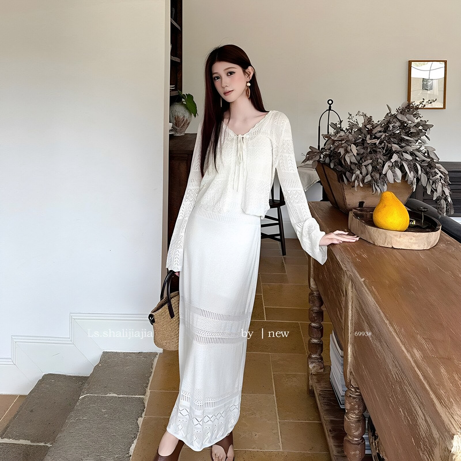 套装两件套春季女 述致法式99+2026开衫年LS吊带长裙6连衣裙新款3