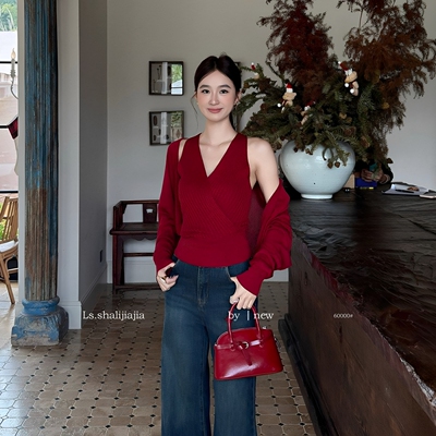 60000广州两件套套装针织衫女装