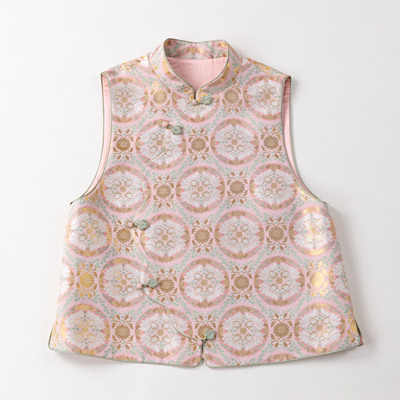 带钢印马甲钱小萍新中式国风