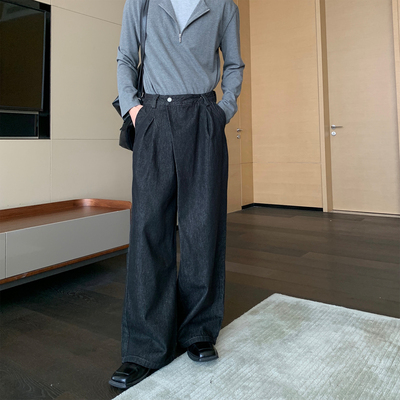 Hualun牛仔裤男款直筒裤子