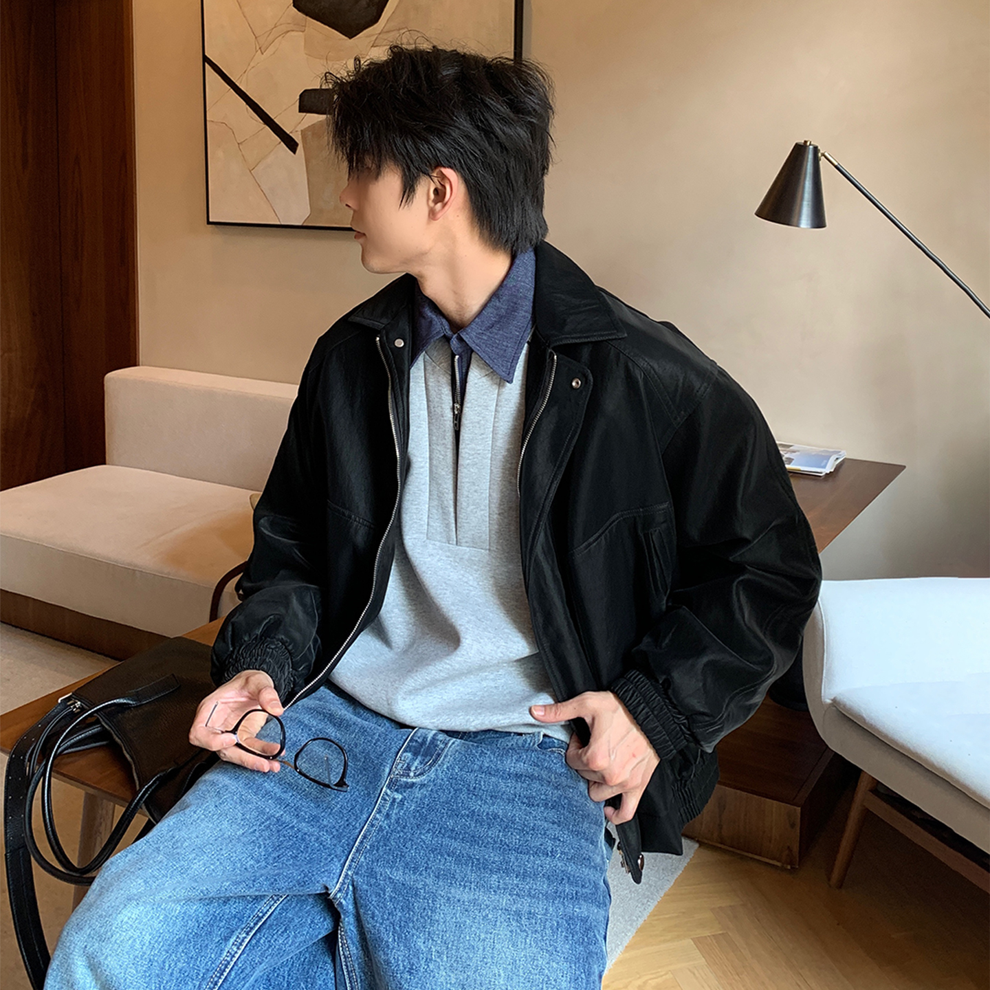 Hualun正流行皮衣外套