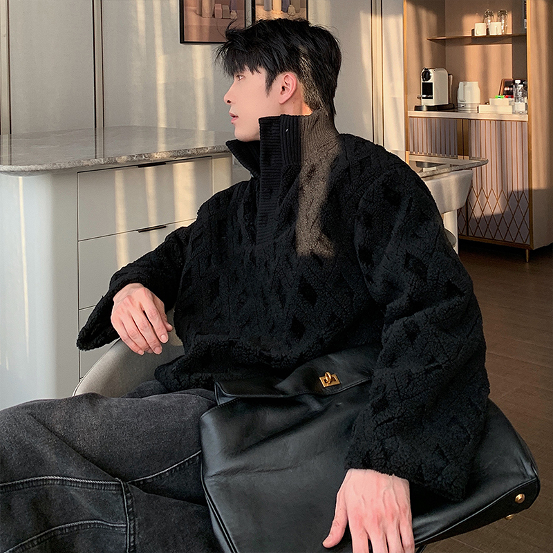 Hualun羊羔毛卫衣外套