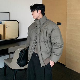 潮牌宽松韩版 Hualun短款 加厚保暖衣服男装 冬季 痞帅外套 羽绒服男款