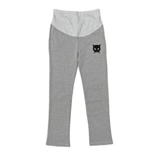 棉质舒适休闲长裤 1002日单新款 印花托腹裤 时尚 外穿高腰抓绒孕妇裤