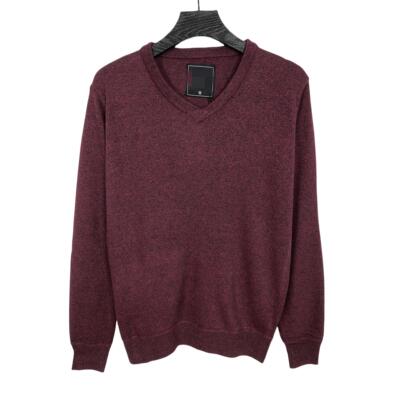 H3120外贸新款多色可选V领男女同款针织衫简约百搭休闲套头毛衣