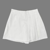 女装 不规则百褶西装 短裤 E1036外贸新款 侧拉链显瘦休闲A字裙裤