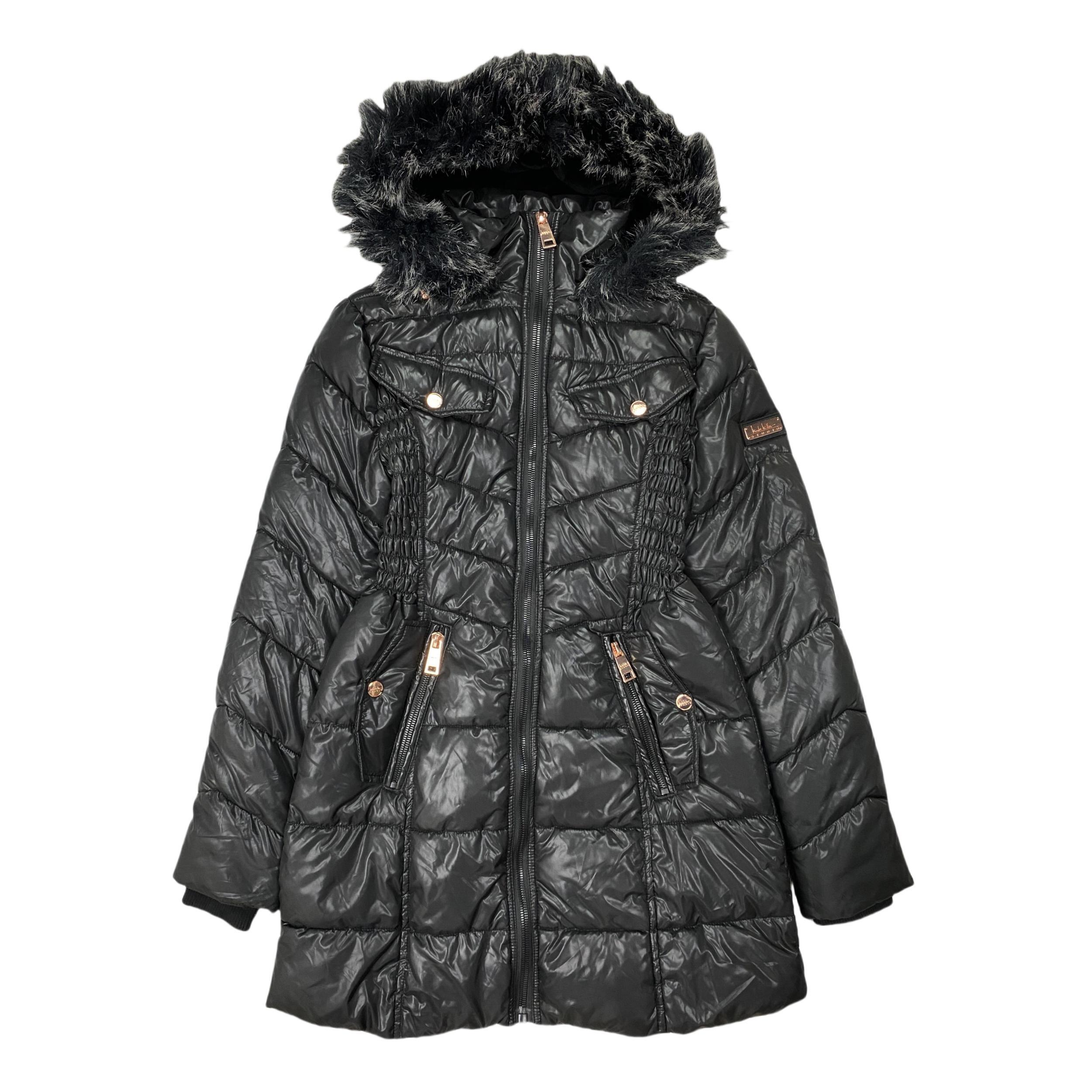 E4018冬季新款女装拉链口袋连帽棉衣修身保暖妈妈装中长款棉服