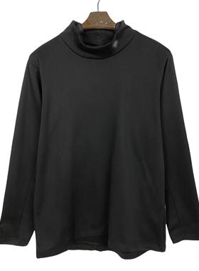 C6134日单新款纯色简约立领抓绒打底衫男女同款百搭休闲宽松上衣