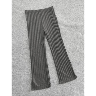 松紧高腰侧开叉显瘦百搭直筒裤 潮流女士长裤 时尚 J2027外贸新款