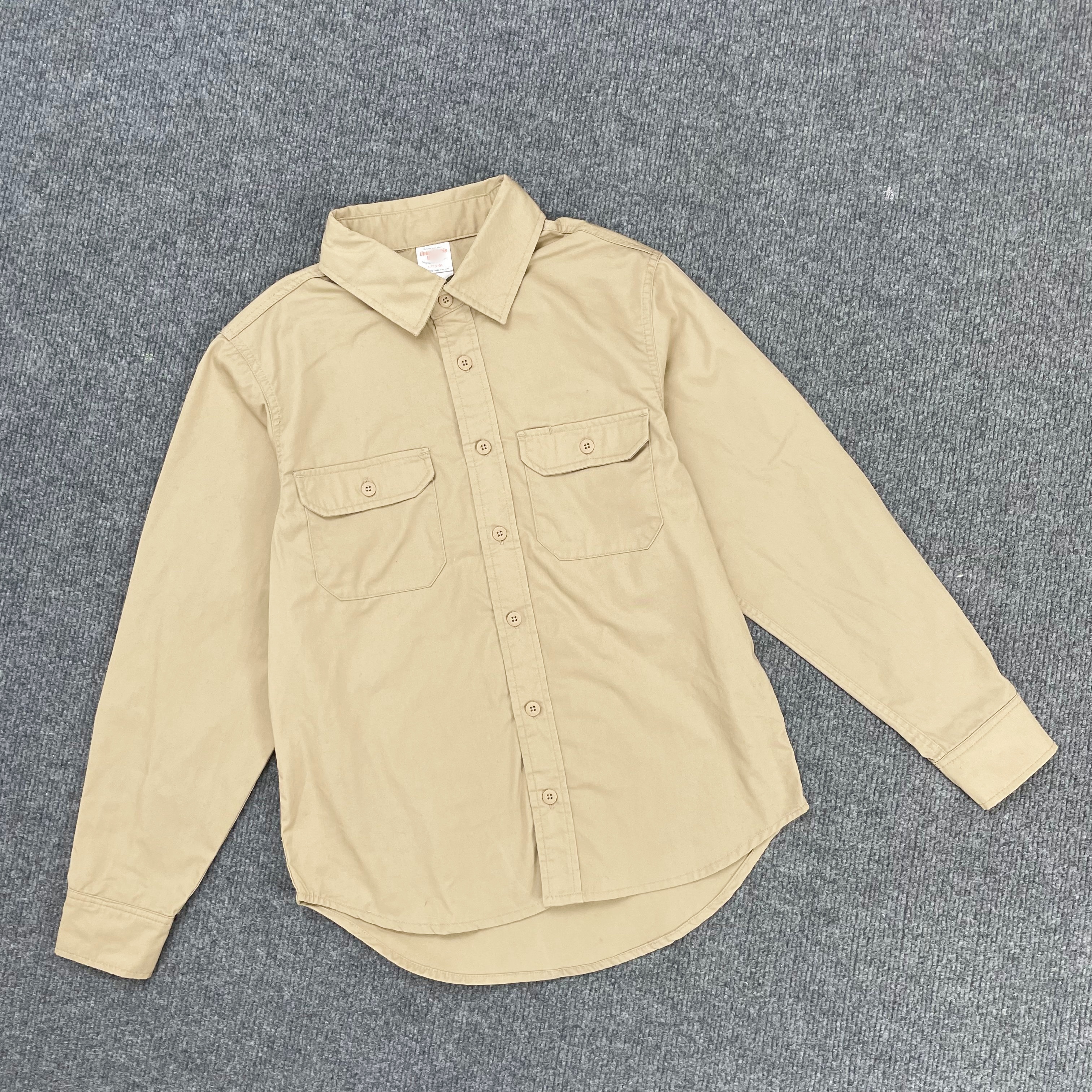 B2196日单新款胸前双口袋工装女长袖衬衣棉质舒适复古休闲衬衫