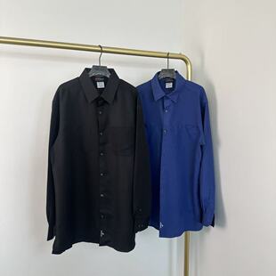 男双口袋工装 衬衫 商务休闲透气弹力两色衬衣 速干长袖 K6071新款