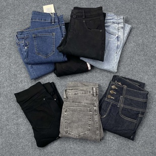 中高腰时尚 百搭牛仔裤 修身 C3189孤品 长裤 女装 显瘦日常款 夏季