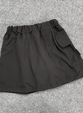 K7003日单新款童装防走光加绒短裙女童松紧腰工装裙百搭A字裙