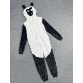 K6007秋冬新款 可爱小羊造型连帽家居服珊瑚绒舒适男女连体睡衣