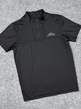 C3221夏新款透气半拉链立领女士紧身衣健身训练运动短袖速干上衣