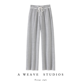 天呐～怎么会这么显瘦！纯山羊绒裤子女外穿针织休闲直筒裤子秋冬