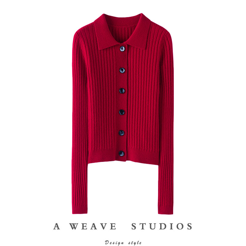 穿搭提气单品~2024新款修身显瘦纯羊绒毛衣女polo领针织打底衫,女装/女士精品,羊绒衫,淘宝优惠券,粉丝福利购,淘宝优惠卷