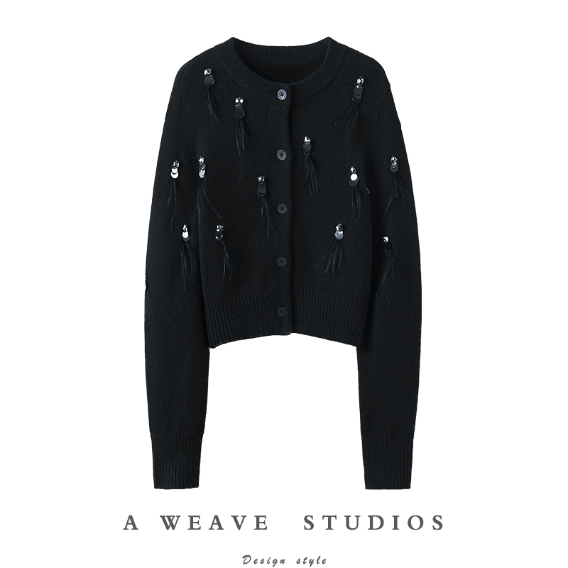 牧绒飞高端100%纯山羊绒开衫