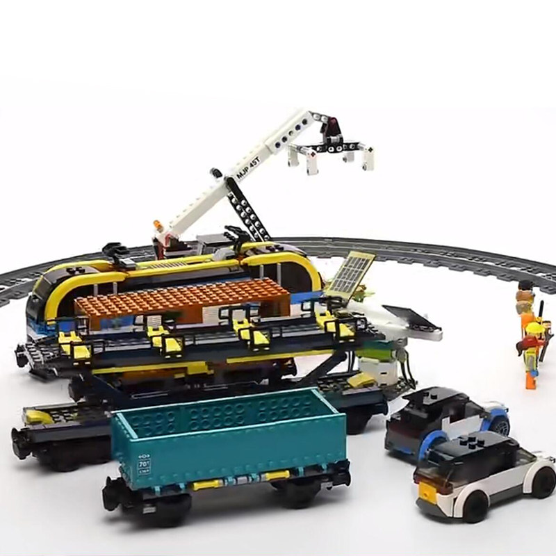 lego乐高60336货运列车 城市系列新品火车头积木玩具男女儿童礼物