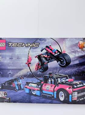 （二手）现货 LEGO 乐高 42106 卡车与摩托车特技表演 机械科技