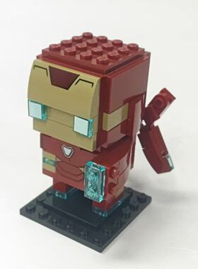（二手）LEGO乐高41604钢铁侠MK50大头BrickHeadz方头仔益智玩具