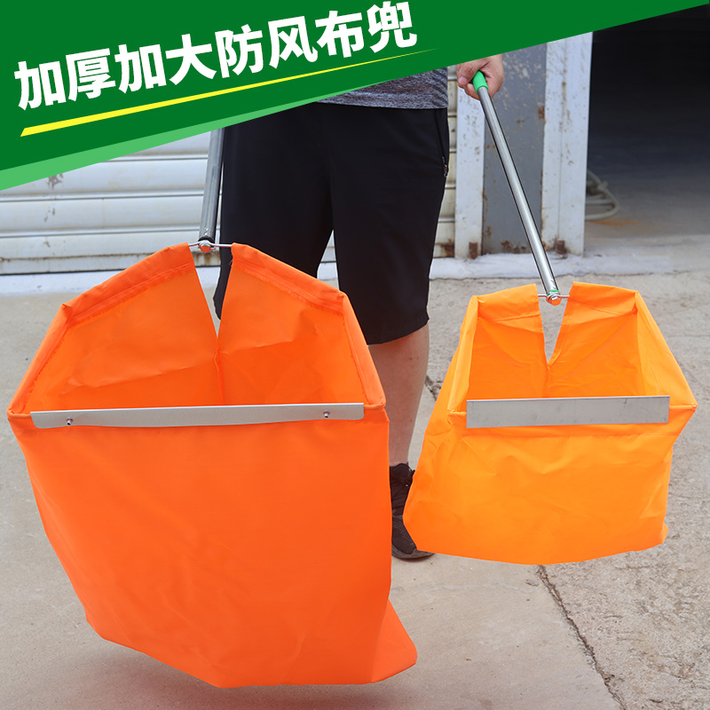 加大加宽户外防风垃圾斗铲簸箕垃圾兜垃圾夹拾物器便携垃圾布袋撮