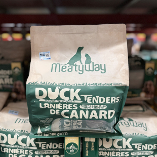 MM超市代购 山姆会员店 狗粮 宠物零食纯脆鸭肉干1.1KG 爵宴