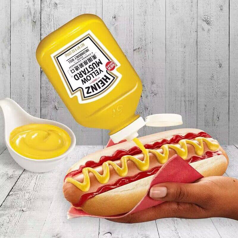 山姆会员店 亨氏美国进口黄芥末调味酱255克x3瓶 超市代购