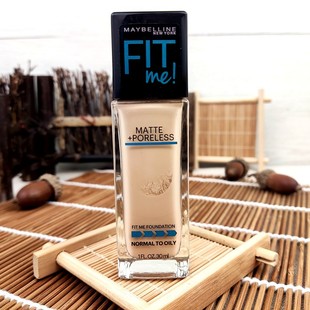 FIT ME定制柔雾粉底液30ml 115 控油遮瑕油皮 美宝莲 120 哑光版