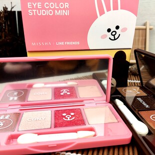 韩国Missha谜尚line限定四色眼影盘布朗熊鼻影大地色哑光微闪显色