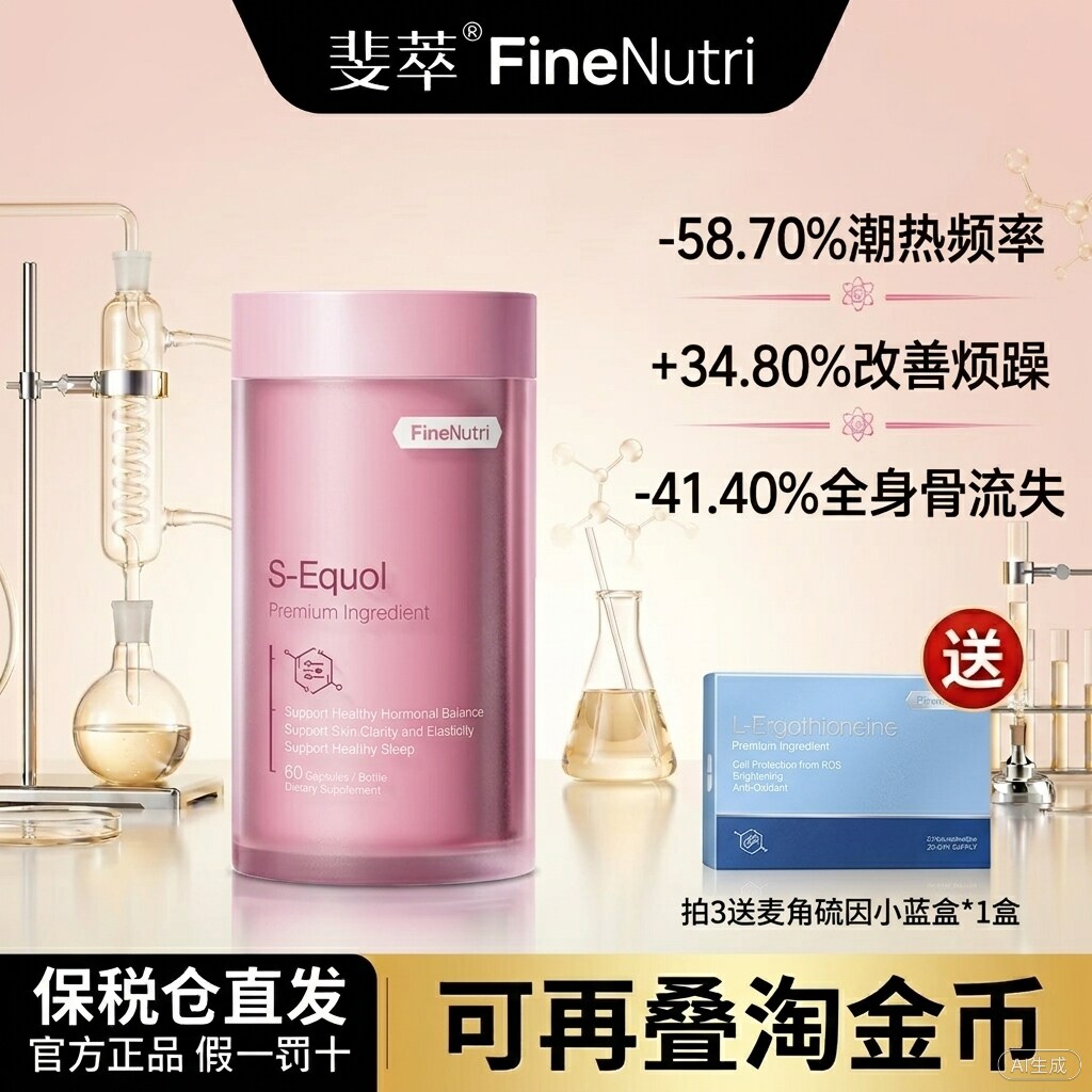【品牌直发】斐萃雌马酚内调更年期调理早更复合维生素大豆异黄酮
