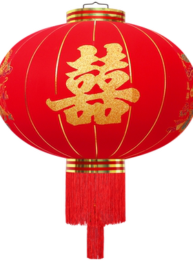 大红喜字防水阳台室外婚庆宫灯