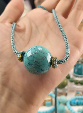 瓷釉级精品水草纹圆珠锁骨链卡22