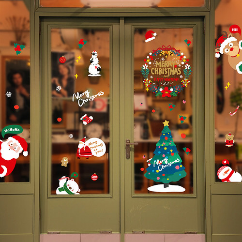 亨勒圣诞节装饰品玻璃贴纸