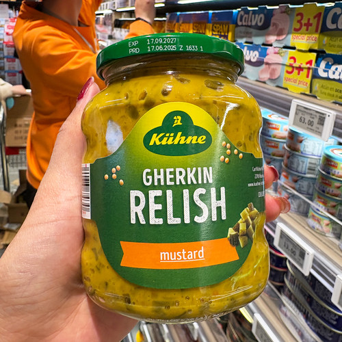 冠利芥末青瓜蓉汉堡酱350g瓶装