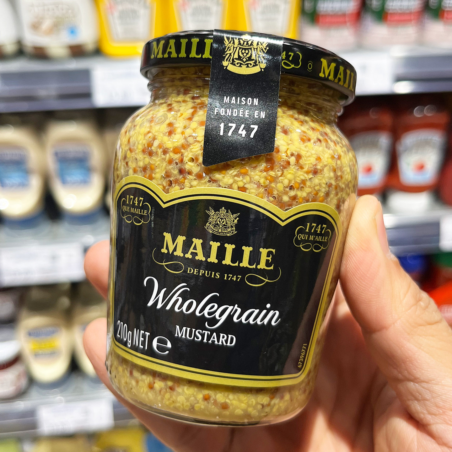 胖东来代购 魅雅第戎芥末酱200ml法式卷饼沙拉烤肉汉堡法国蜂蜜芥