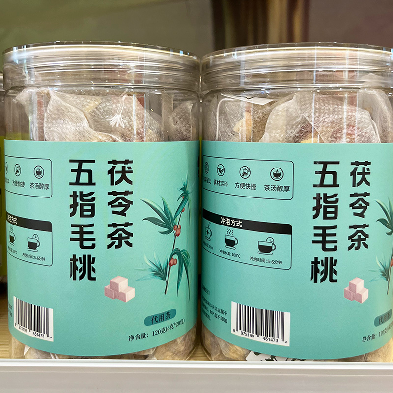 胖东来代购五指毛桃茯苓茶120g