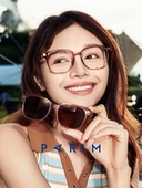 派丽蒙磁吸套镜二合一墨镜近视眼镜框可配度数偏光太阳镜96011