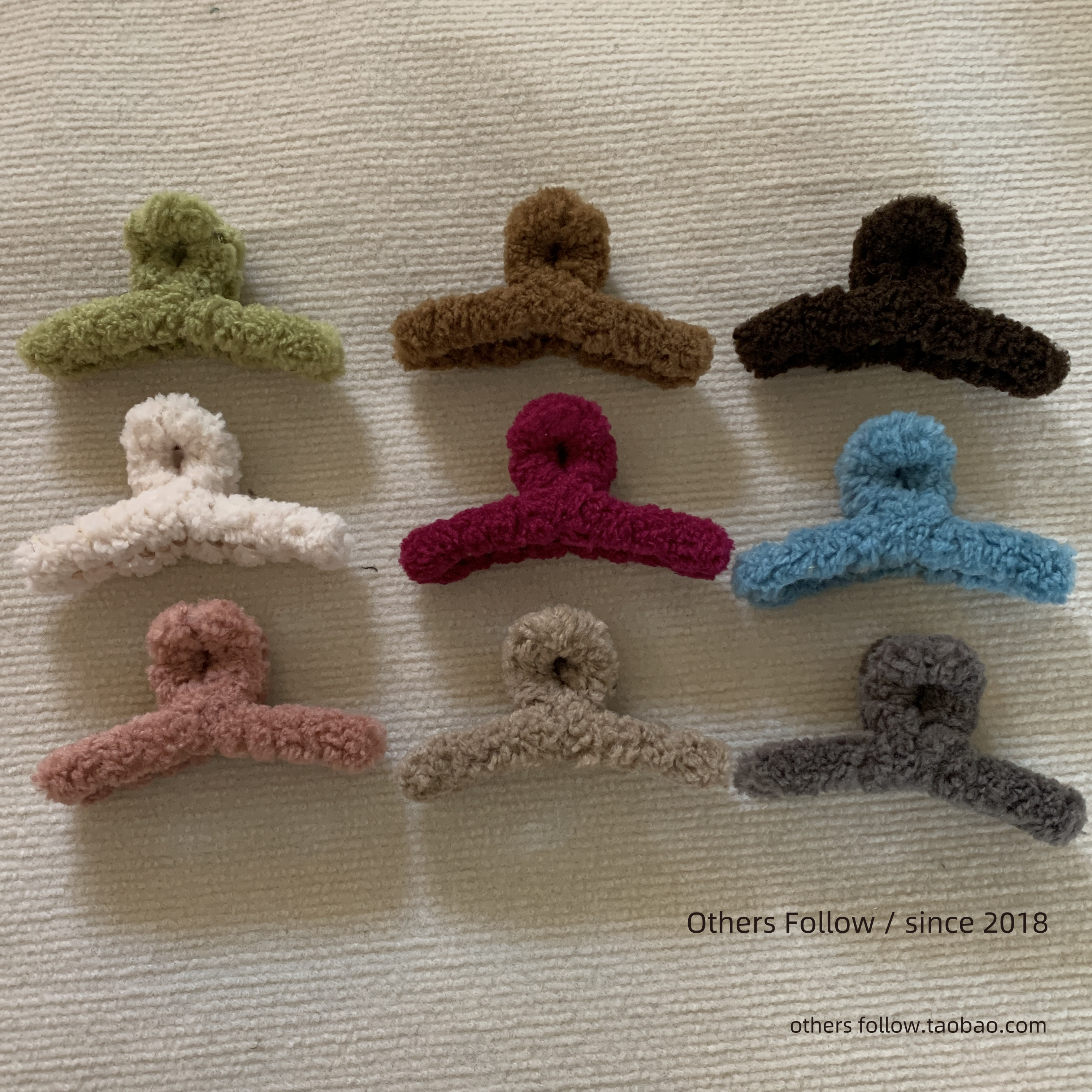 韩国网红毛绒抓夹鲨鱼夹羊羔毛