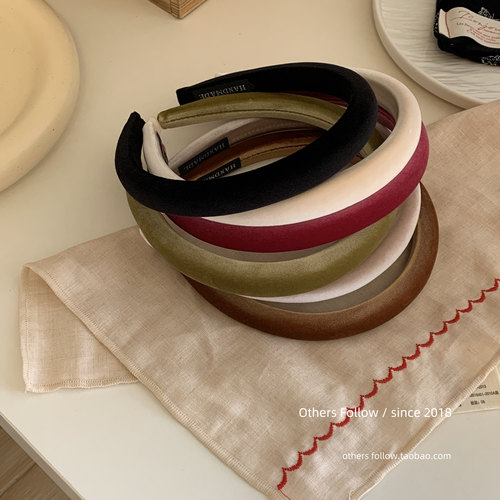 丝绒美拉德质感窄版海绵发箍